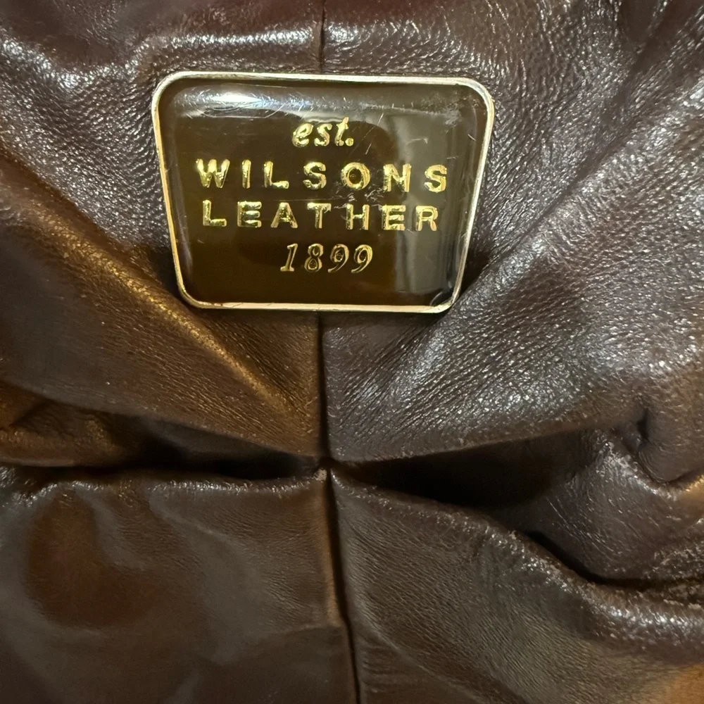 VTG Wilsons Leather Super Soft Mocha Mousse Shoulder Bag Excellent grannycore